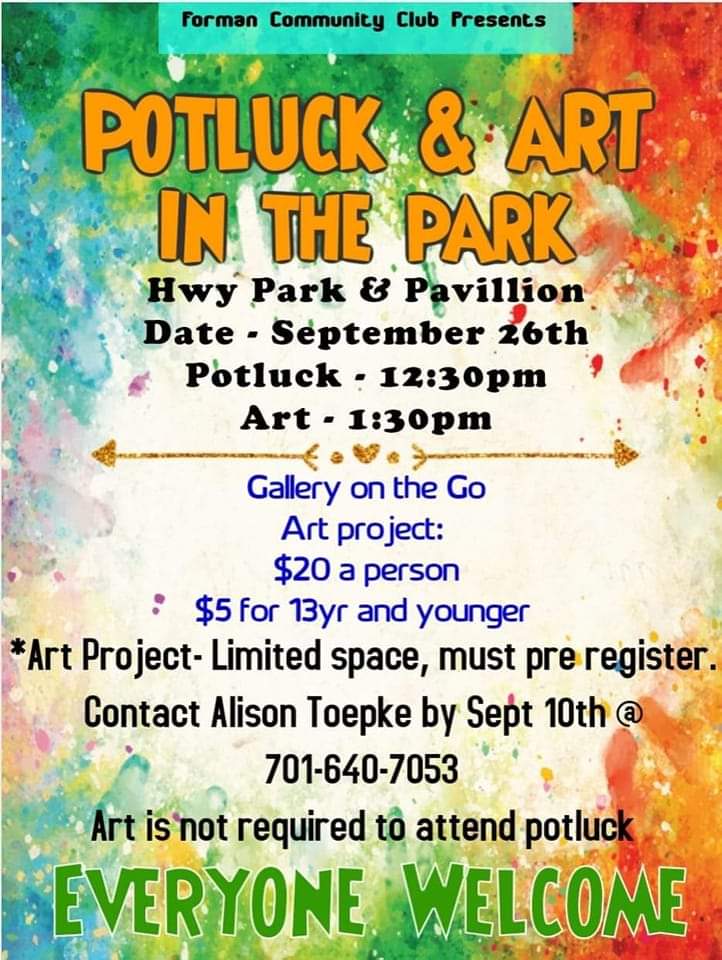 Art in the Park flyer