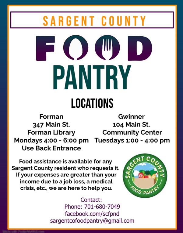 food pantry flyer